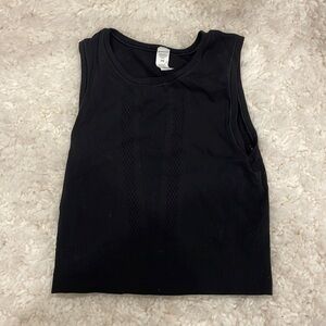 Black Athleta Tank Crop Top S/M